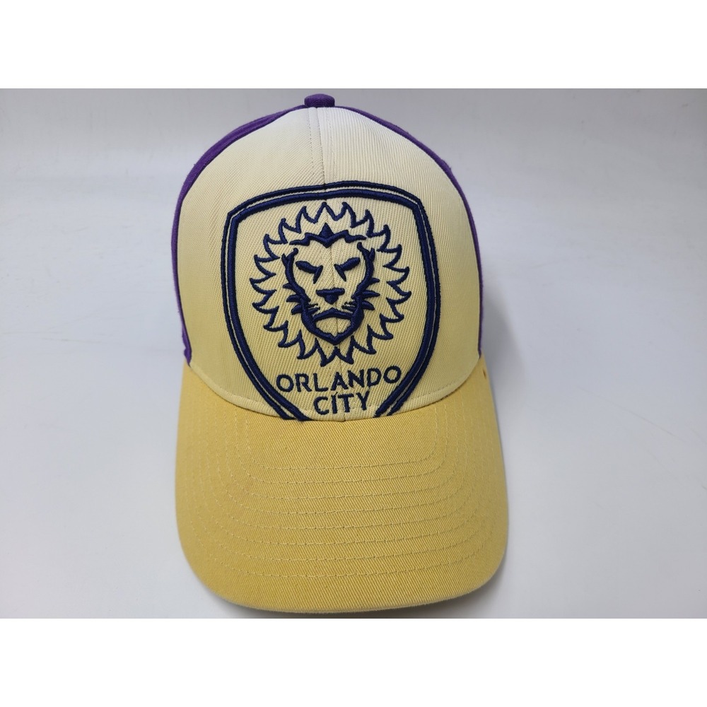 Orlando City SC Adidas Snapback Hat Cap Cotton Men‎ Women MLS Soccer Gold Purple